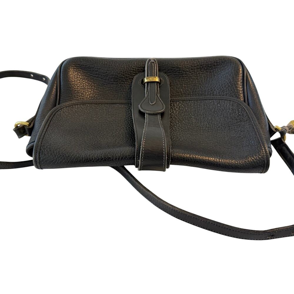 Dooney & Bourke Leather Equestrian Crossbody Bag Black Vintage - Picture 13 of 16